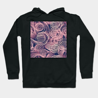 Mesmerizing abstract pink and rose spirals Hoodie